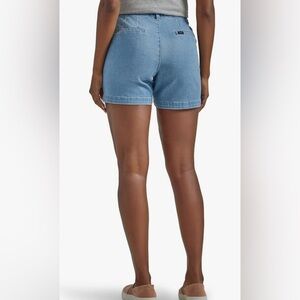 NWT Lee Mid-Rise Chino Jean Shorts Size 16 Short 5” Mom Denim Legendary Style